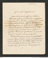 Nachlass Franz Steindachner, Brief von Josef Sturm an Franz Steindachner, Inv.Nr. 526.09, Seite 1